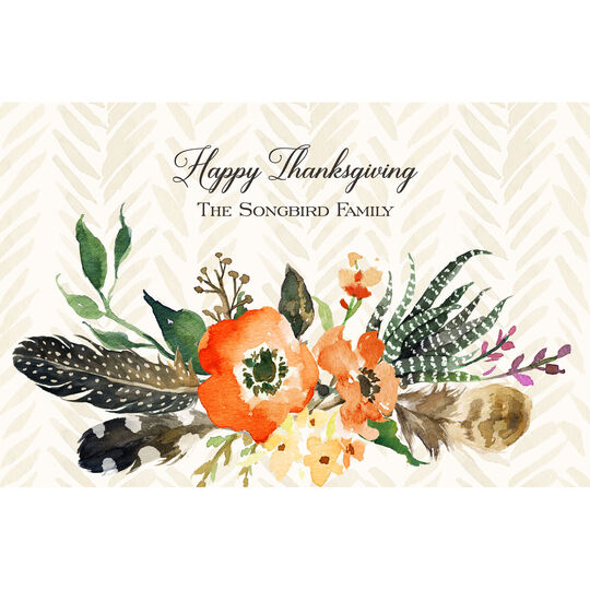 Autumn Floral Spray Placemats